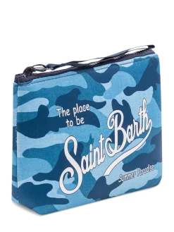 Aline Pouch with Zip and Camouflage Print