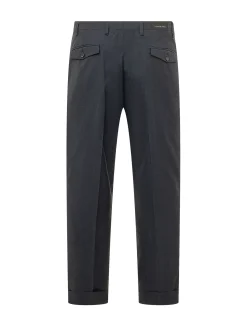 America Trousers with Turned Up Hem