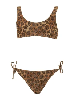 Animal Print Crop Bikini