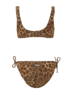 Animal Print Crop Bikini