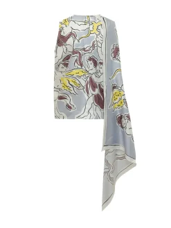 Asymmetric Printed Top