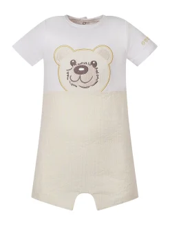 Baby Shortie with Bear Embroidery