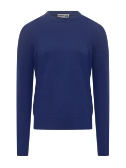 Ballantyne Blue Wool Crewneck Sweater