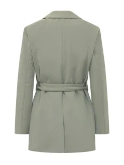 Belted Blazer with Lapels