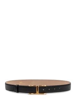 Belt with Logo Buckle