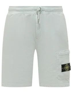 Bermuda In Felpa Con Tasca Cargo E Coulisse