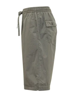 Bermuda with Elastic Waist and Drawstring