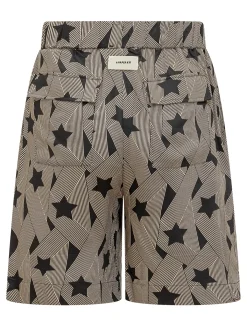 Bermuda with Graphic Print and Elasticated Waist