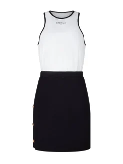 Bicolor Jersey Dress
