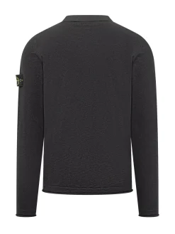 Black Crewneck Wool Knit Sweater