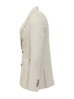 Blazer Doppiopetto in Jersey con Tasche