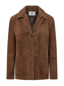 Blazer with Lapels and Buttons and Patch Pockets
