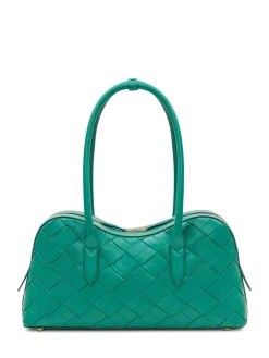 Bowling Bag Stella Ryder with Woven Design and Padlock
