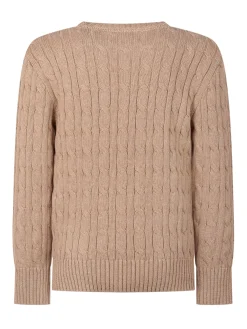 Boys Cable-Knit Cotton Sweater