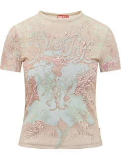 Bril T-Shirt with Floral Print and Logo