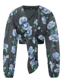 Cactus Floral Print Top