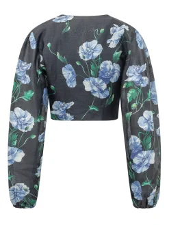Cactus Floral Print Top