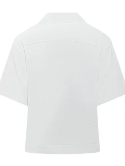 Camicia a Maniche Corte con Righe e Tasche