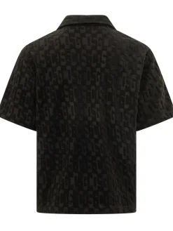 Camicia Bowling con Bottoni a Pressione