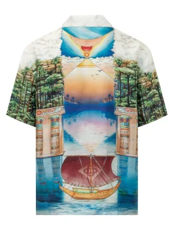Camicia con Stampa Paesaggio