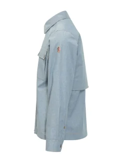 Camicia con Tasche Frontali e Bottoni a Pressione