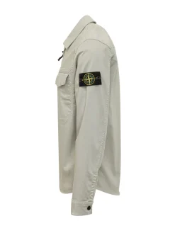 Camicia con Zip e Tasca Applicata