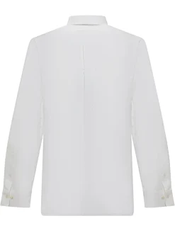 Camicia in Cotone con Collo Button-Down