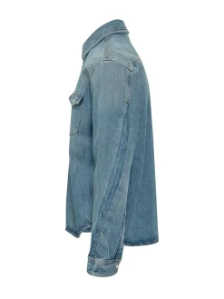 Camicia In Denim Con Tasche