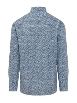 Camicia Micro Paisley a Maniche Lunghe