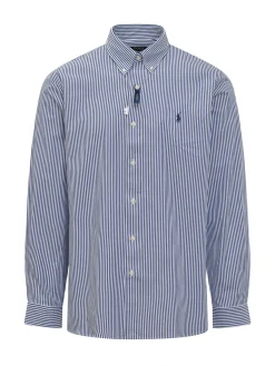 Camicia Sportiva a Maniche Lunghe a Righe