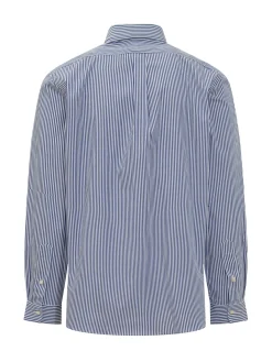 Camicia Sportiva a Maniche Lunghe a Righe