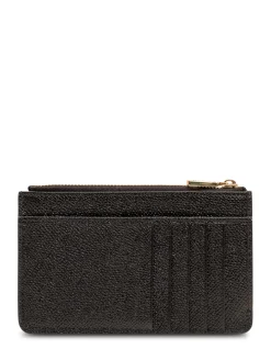Card Holder with Front Plaque and Zip