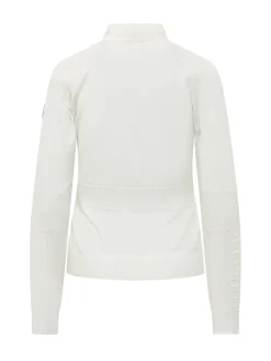 Cardigan with Quilted Panels and Zip