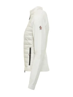 Cardigan with Quilted Panels and Zip