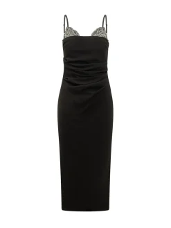 Carruba Midi Dress with Jewel Details