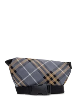 Check Belt Bag with Front Pocket