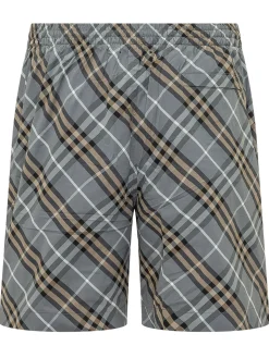 Check Pattern Swim Shorts