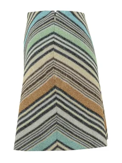 Chevron Knit Mini Skirt