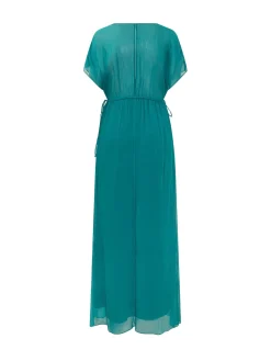 Column Dress with Chain Shoulders