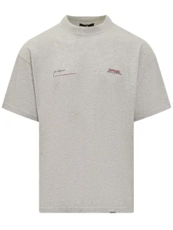 Cotton T-Shirt With Minimal Print