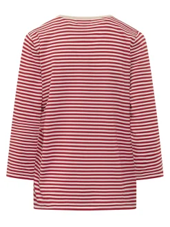 Crewneck Top with Stripes