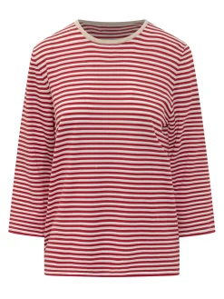 Crewneck Top with Stripes