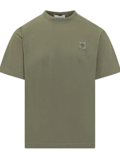 Crew Neck T-Shirt with Patch