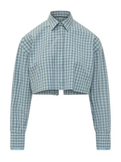 Cropped Check Shirt