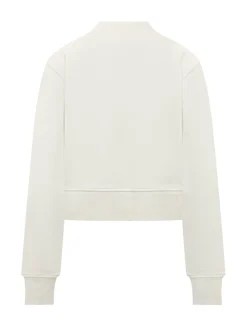 Cropped Sweatshirt with Front Print