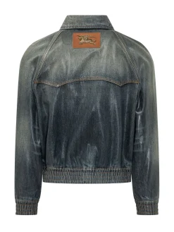 Denim Jacket with Classic Collar