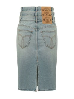 Denim Midi Skirt