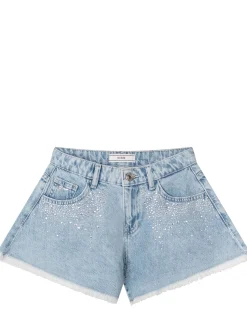 Denim Shorts with Embellishments