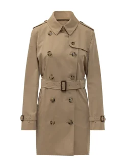 Double Breasted Belted Trench Coat