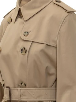 Double Breasted Belted Trench Coat